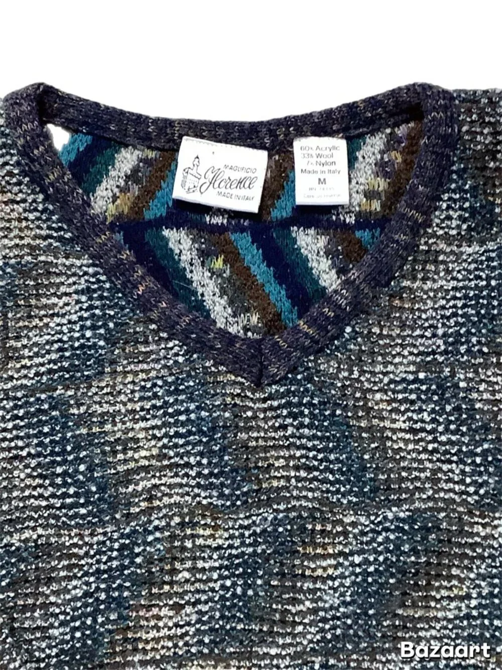 Maglificio Florence Italy Vintage Wool Blend Sweater Men's Size M (211)